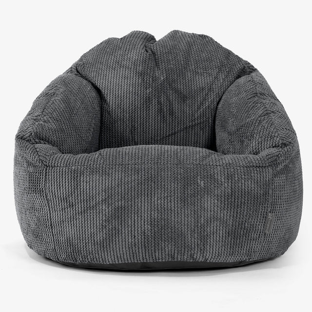 Bubble Bean Bag Chair - Pom Pom Black 01