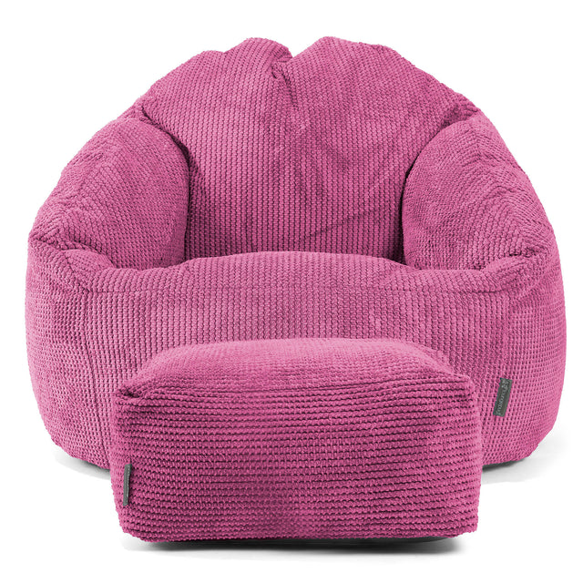 Bubble Bean Bag Chair - Pom Pom Pink 02