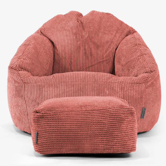 Bubble Bean Bag Chair - Pom Pom Pumpkin Orange 02