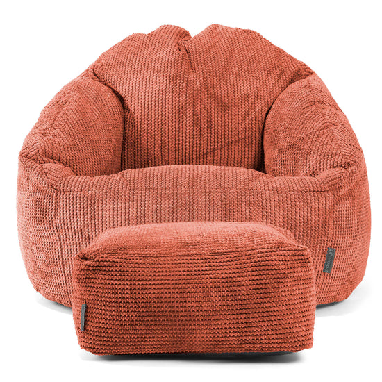 Bubble Bean Bag Chair - Pom Pom Pumpkin Orange 02