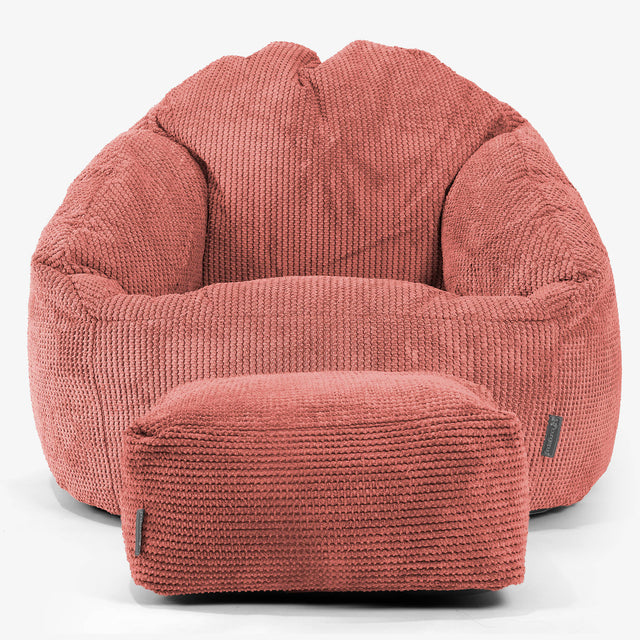 Bubble Bean Bag Chair - Pom Pom Pumpkin Orange 02