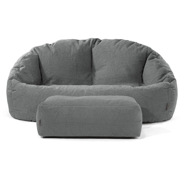 Bubble Sofa Bean Bag - Boucle Grey 02
