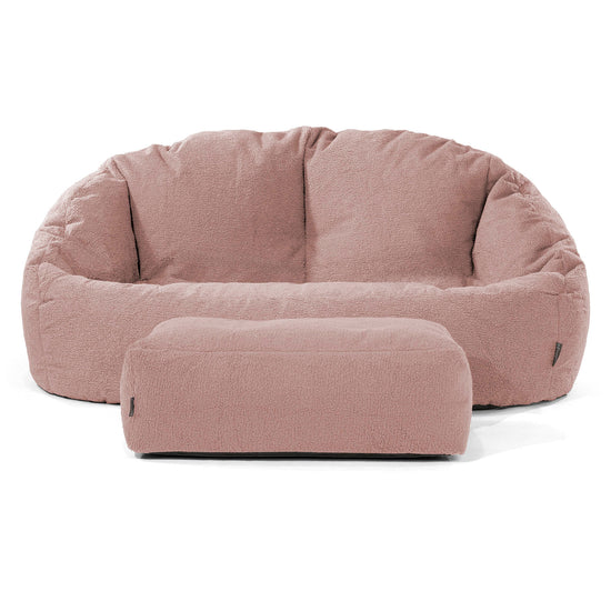 Bubble Sofa Bean Bag - Boucle Pink 02