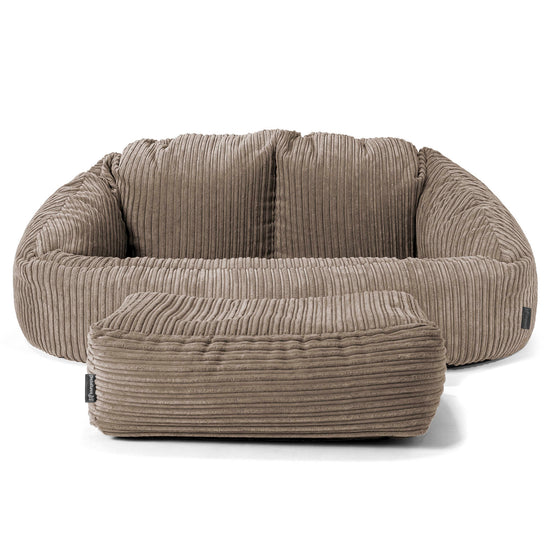 Bubble Sofa Bean Bag - Cord Dovetail Grey 02