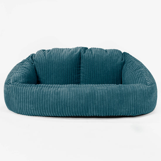 Bubble Sofa Bean Bag - Cord Teal Blue 01