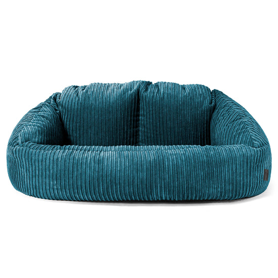 Bubble Sofa Bean Bag - Cord Teal Blue 01