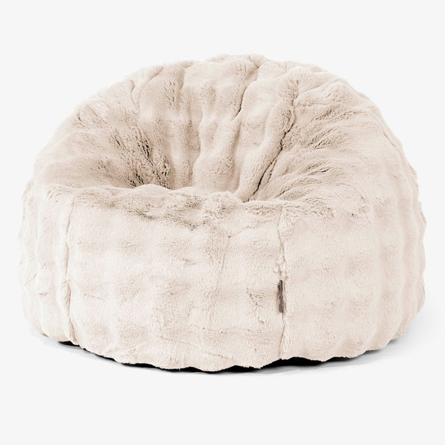 Classic Bean Bag Chair Replacement Cover - Bubble Faux Fur 01