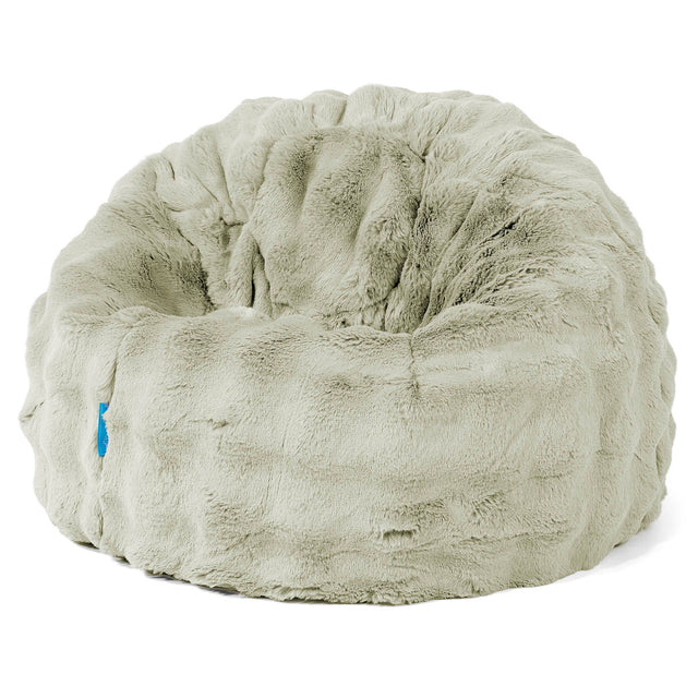 Classic Kids Bean Bag Chair 1-5 yr - Bubble Faux Fur Sage Green 01