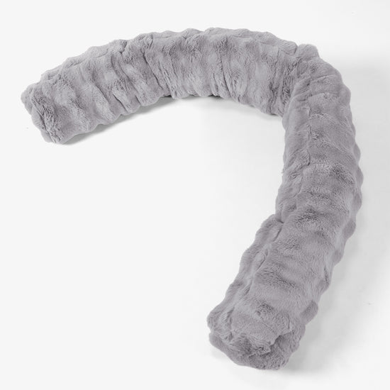 XXL Cuddle Cushion - Bubble Faux Fur Grey 01