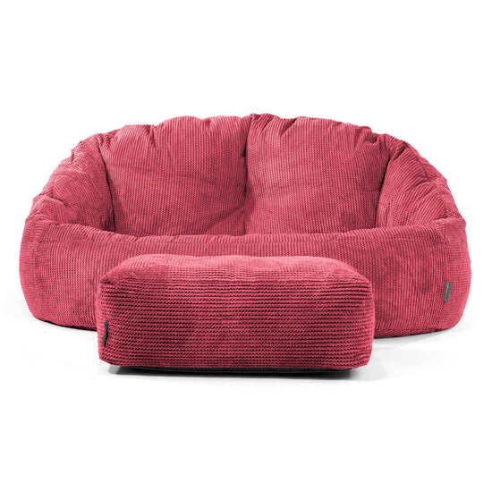 Bubble Sofa Bean Bag - Pom Pom Pastel Red 02