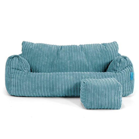 Josephine Children's Sofa Bean Bag 1-5 yr - Cord Aegean Blue 02