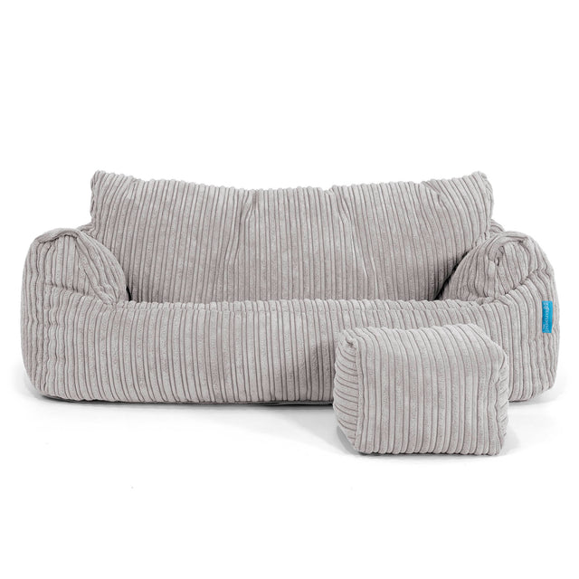 Josephine Children's Sofa Bean Bag 1-5 yr - Cord Aluminium Silver 02