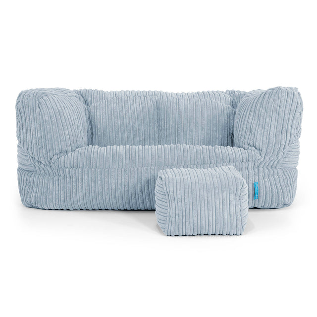 Albert Kids Sofa Bean Bag 2-6 yr - Cord Baby Blue 02