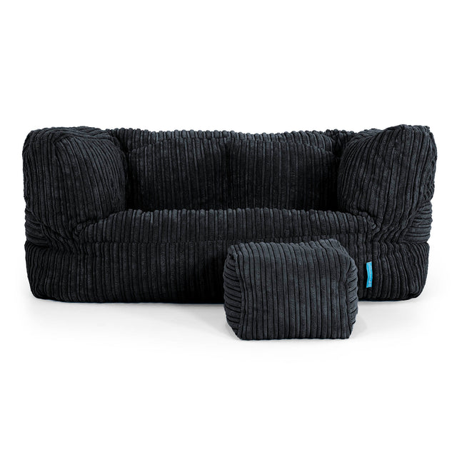 Albert Kids Sofa Bean Bag 2-6 yr - Cord Black 02