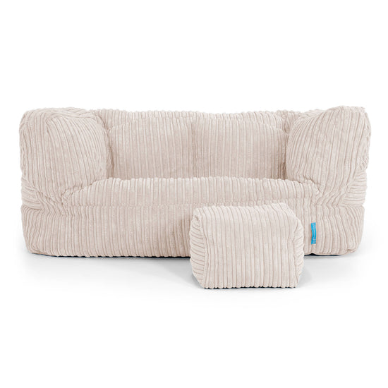 Albert Kids Sofa Bean Bag 2-6 yr - Cord Ivory 02