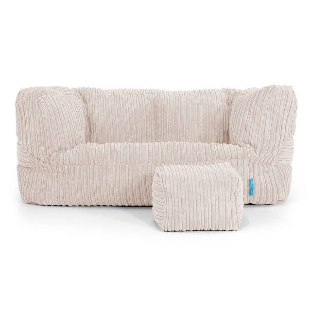 Albert Kids Sofa Bean Bag 2-6 yr - Cord Ivory 02