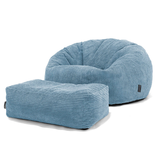 Classic Sofa Bean Bag - Pom Pom Sky Blue 02