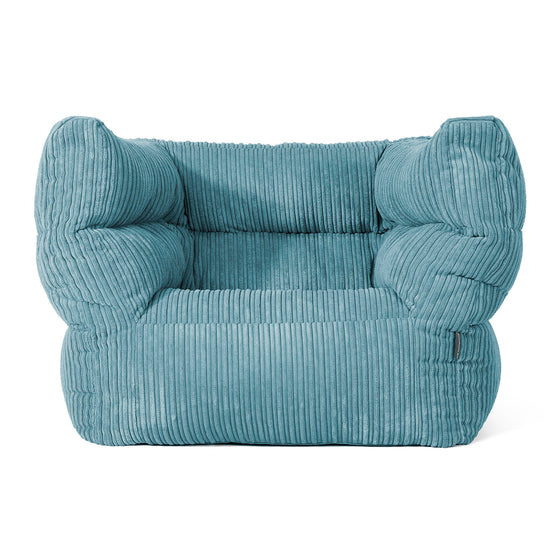 Albert Bean Bag Armchair 2.0 - Cord Aegean Blue 01