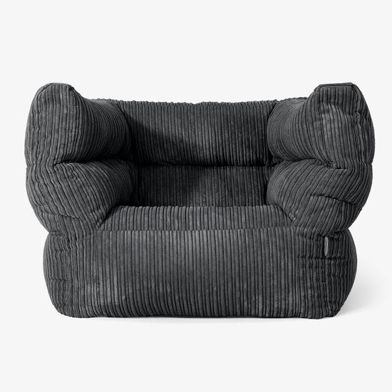 Albert Bean Bag Armchair 2.0 - Cord Black 01
