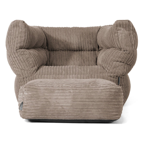 Albert Bean Bag Armchair 2.0 - Cord Dovetail Grey 02