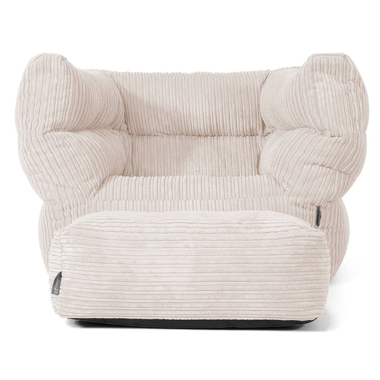 Albert Bean Bag Armchair 2.0 - Cord Ivory 02