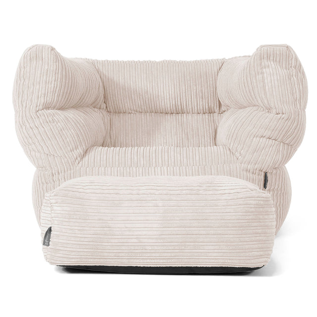 Albert Bean Bag Armchair 2.0 - Cord Ivory 02