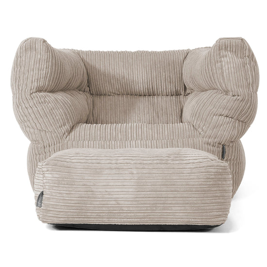 Albert Bean Bag Armchair 2.0 - Cord Mink 02