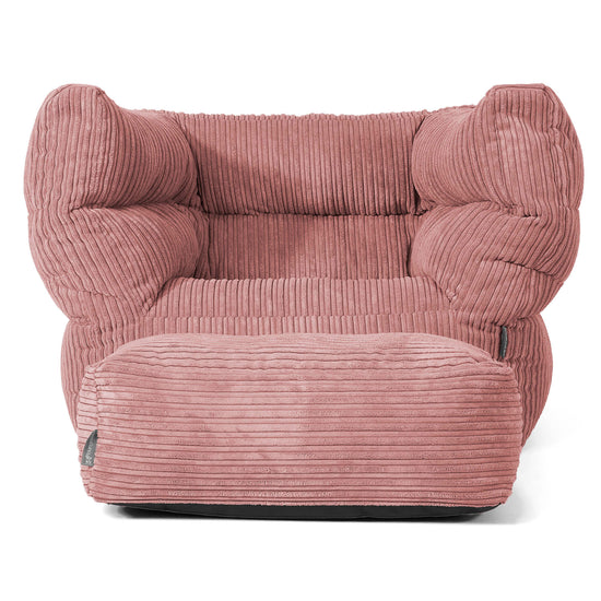 Albert Bean Bag Armchair 2.0 - Cord Peach 02