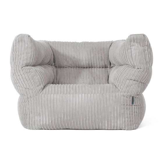 Albert Bean Bag Armchair 2.0 - Cord Silver Grey 01