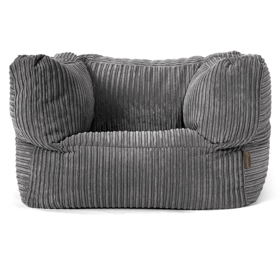 Albert Bean Bag Armchair - Cord Slate Grey 01