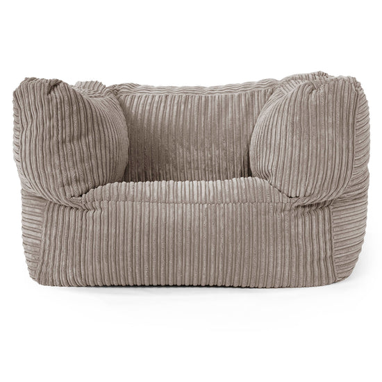 Albert Bean Bag Armchair - Cord Dovetail Grey 01
