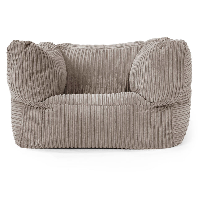 Albert Bean Bag Armchair - Cord Dovetail Grey 01