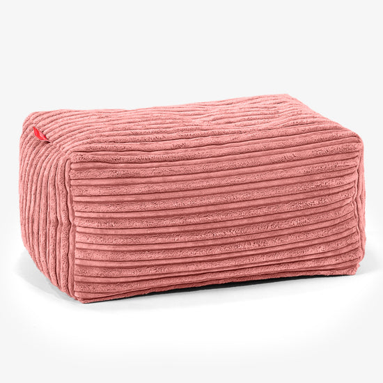 Small Footstool - Cord Peach 01