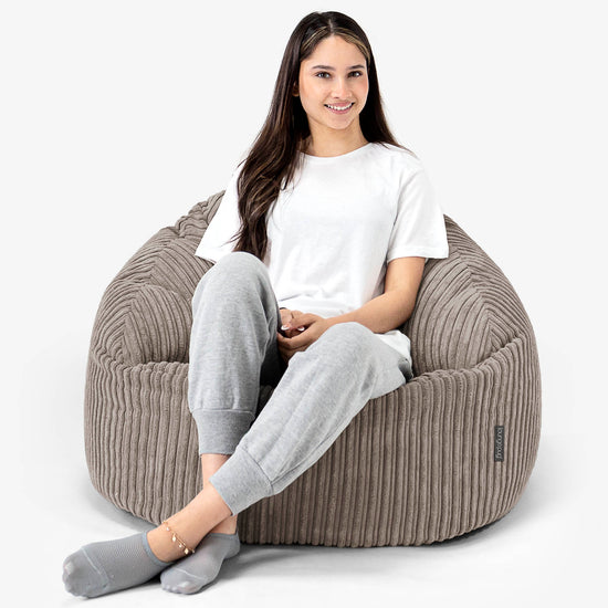 Bubble Bean Bag Chair - Cord Dovetail Grey 03