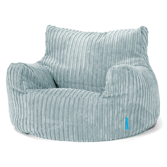 Children's Armchair Bean Bag 3-8 yr - Cord Mint Green 01