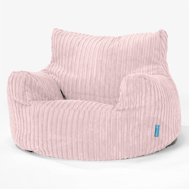 Children's Armchair 3-8 Bean Bag - Cord Blush Pink 01