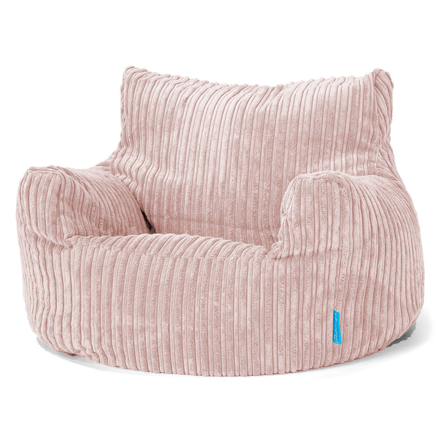 Children's Armchair 3-8 Bean Bag - Cord Blush Pink 01
