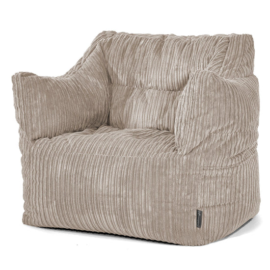 Victor Bean Bag Armchair - Cord Mink 01