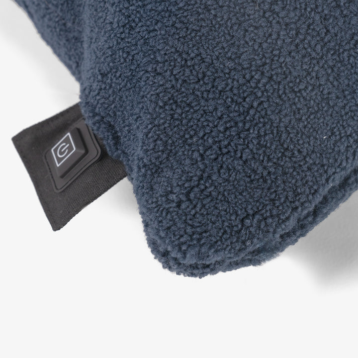 Heated Cushion 45 x 45cm - Sherpa Grey 02