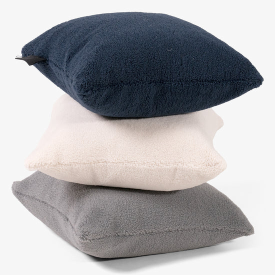 Heated Cushion 45 x 45cm - Sherpa Grey 03