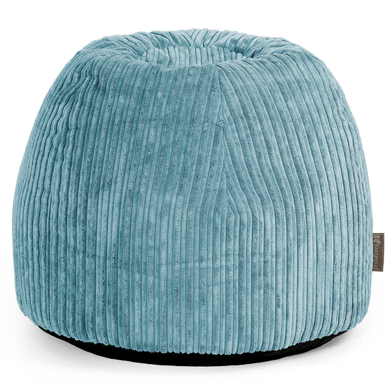 Dressing Table Pouf Stool - Cord Aegean Blue 01