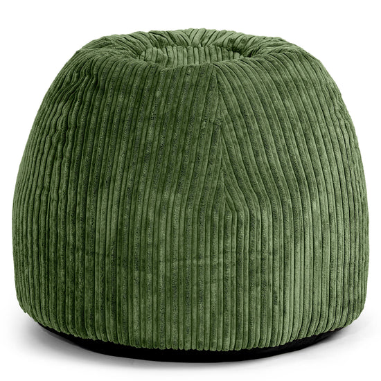 Dressing Table Pouf Stool - Cord Forest Green 02