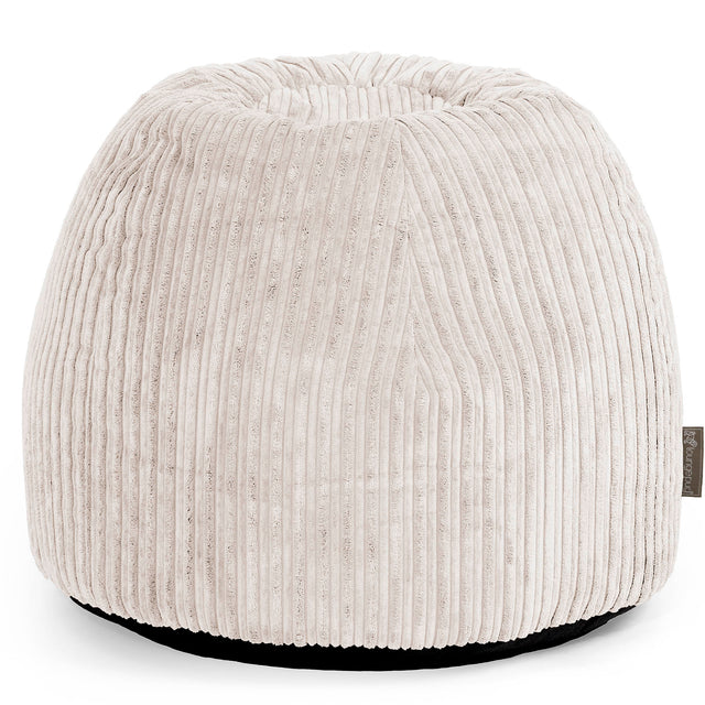 Dressing Table Pouf Stool - Cord Ivory 01