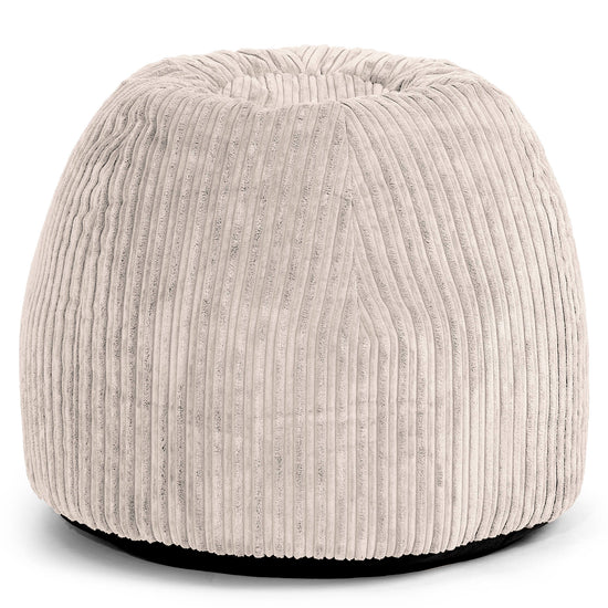 Dressing Table Pouf Stool - Cord Ivory 02
