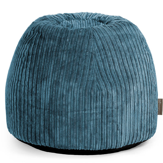Dressing Table Pouf Stool - Cord Navy Blue 01