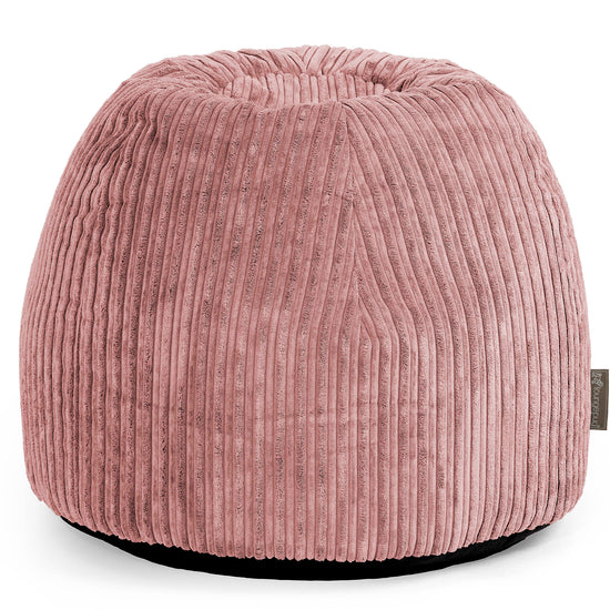 Dressing Table Pouf Stool - Cord Peach 01