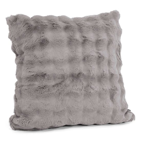 Extra Large Scatter Cushion Cover 70 x 70cm - Bubble Faux Fur Grey 02