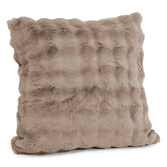 Extra Large Scatter Cushion Cover 70 x 70cm - Bubble Faux Fur Mink 02