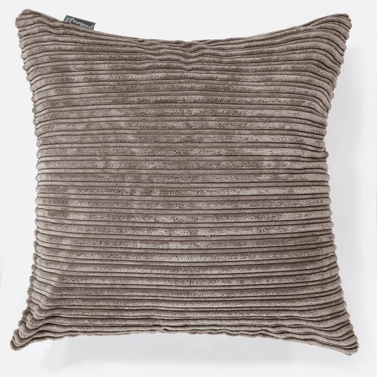 Extra Large Scatter Cushion Cover 70 x 70cm - Cord Dovetail Grey 01