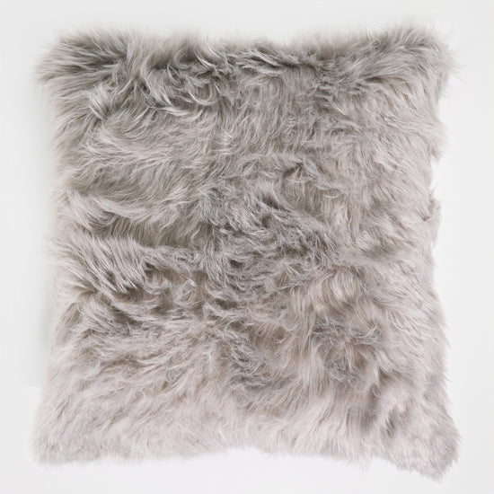 Extra Large Scatter Cushion Cover 70 x 70cm - Mongolian Fur Grey 01